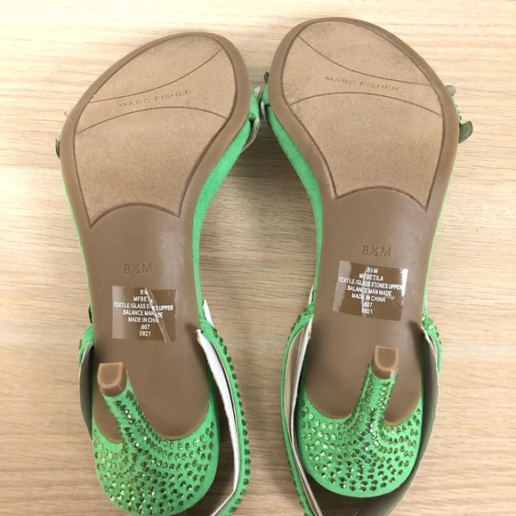 NWT Marc Fisher Rhinestone Embellished Slingback - Picture 9 of 10